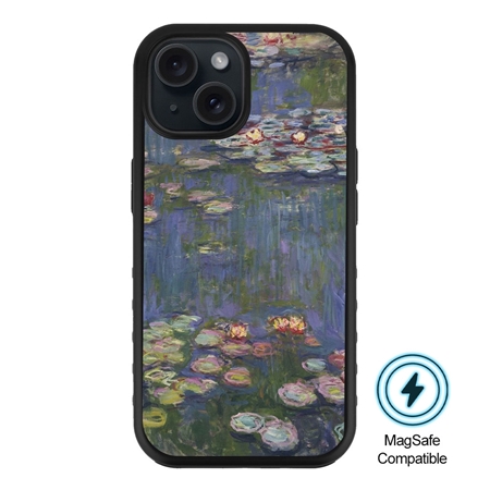 Famous Art MagSafe Case for iPhone 15 (Monet - Water Lilies) 
