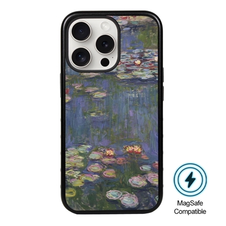 Famous Art MagSafe Case for iPhone 15 Pro (Monet - Water Lilies) 
