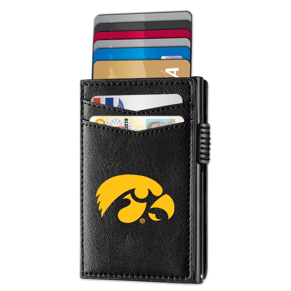 Iowa Hawkeyes Genuine Leather Pop-Up Wallet