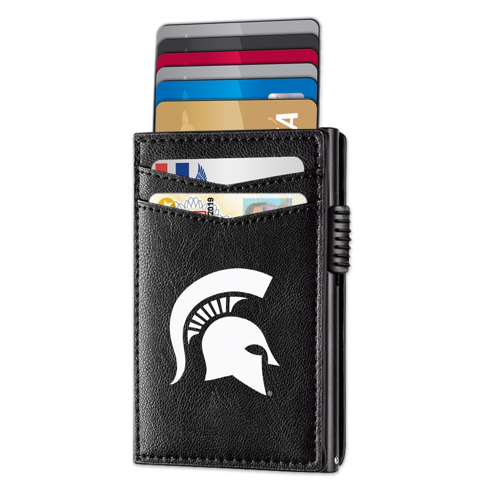 Michigan State Spartans Genuine Leather Pop-Up Wallet