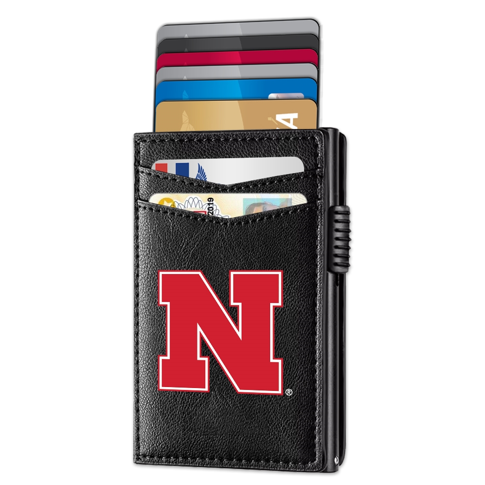 Nebraska Cornhuskers Genuine Leather Pop-Up Wallet