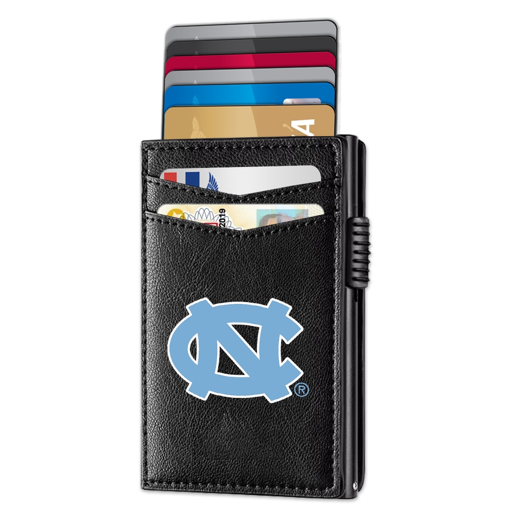 North Carolina Tar Heels Genuine Leather Pop-Up Wallet