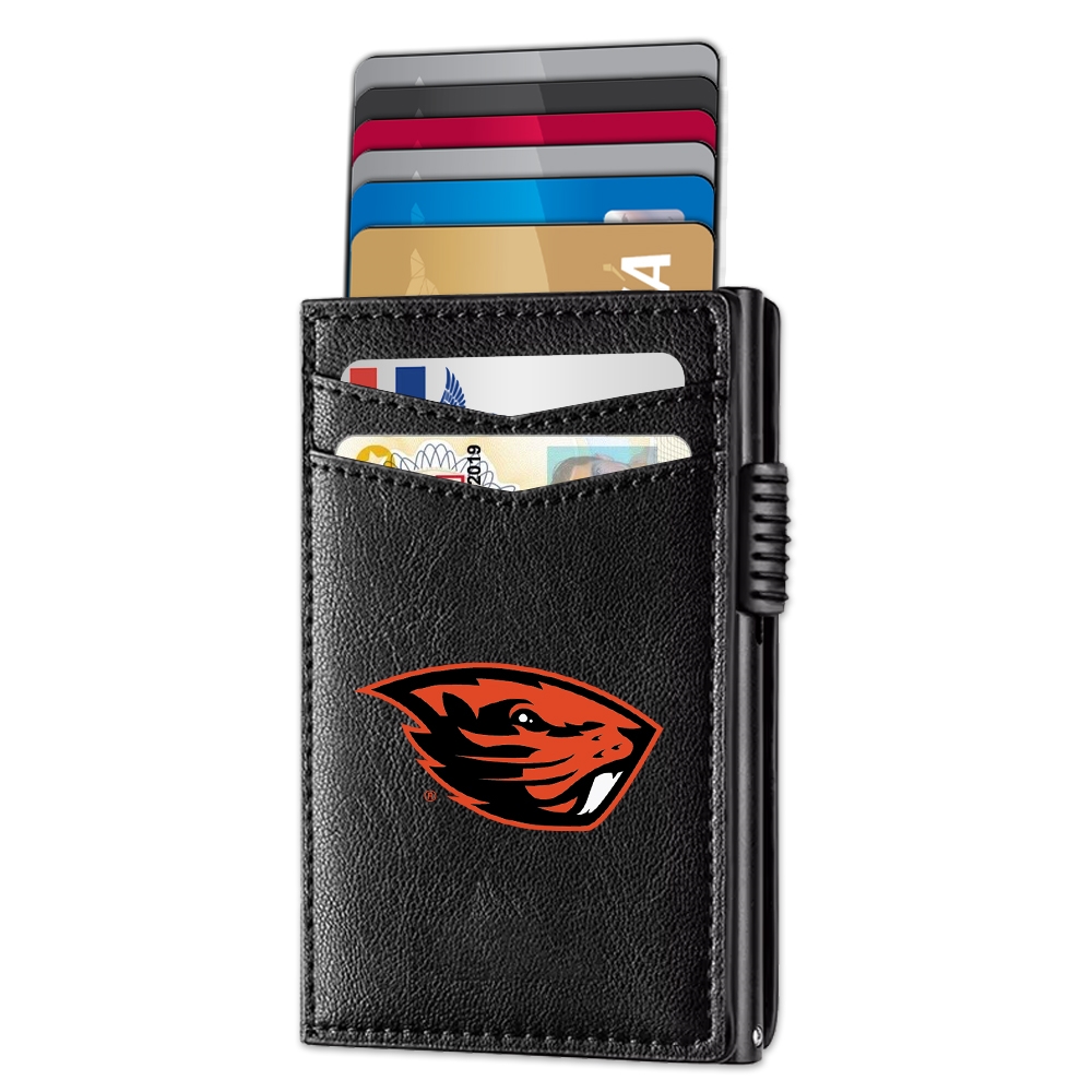 Oregon State Beavers Genuine Leather Pop-Up Wallet