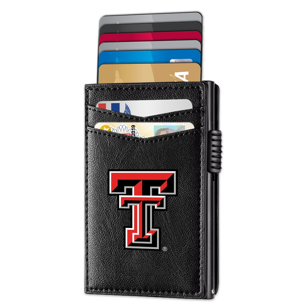 Texas Tech Red Raiders Genuine Leather Pop-Up Wallet